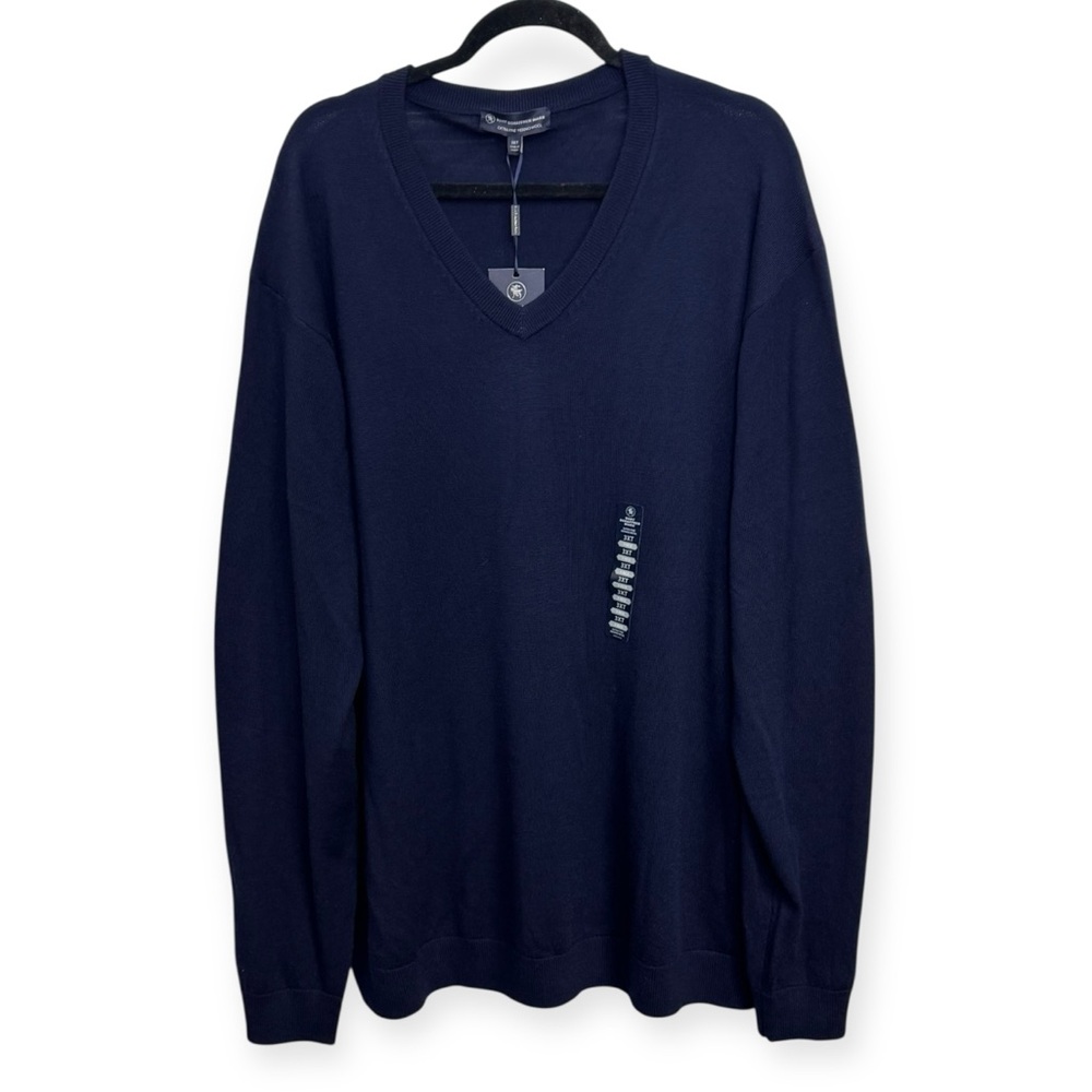 Hart‎ Schaffner Marx Men's Navy V-Neck Sweater Size 3XT